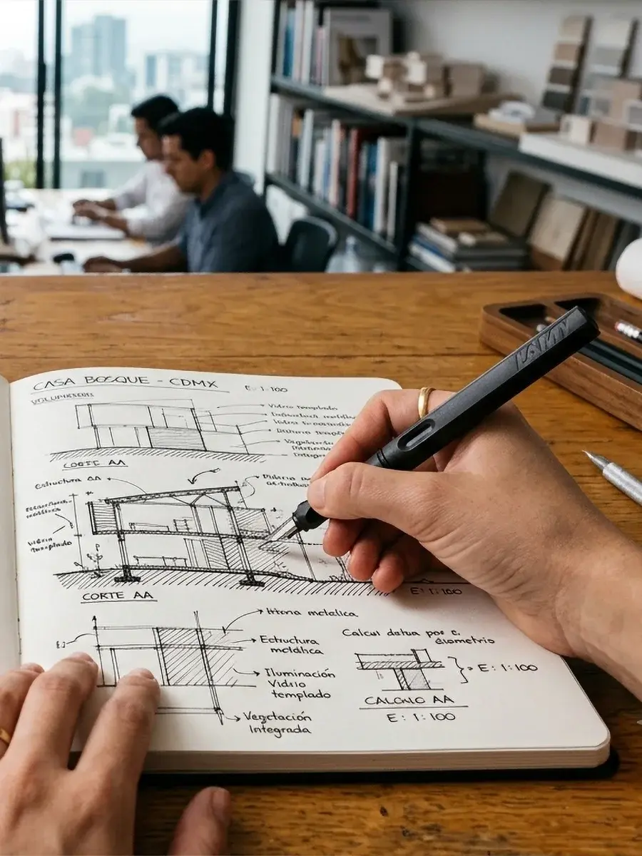 boceto arquitectónico